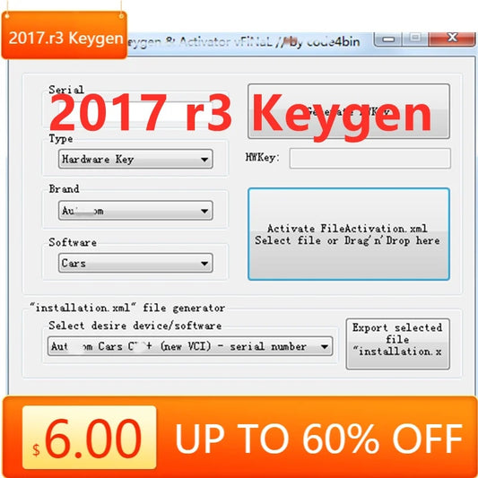 For Delphi 2017 r3 Keygen activator Newest software 2017.r3 Keygen del-phis 150e multidiag Key with car and truck